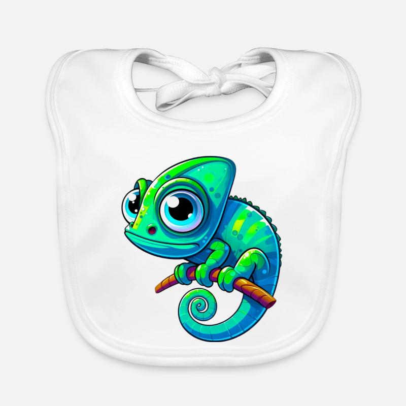 Caméléon Bavoir bio Bébé