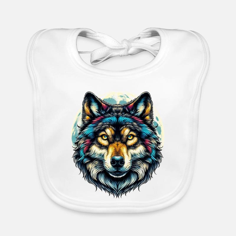 Wolf Organic Baby Bibs