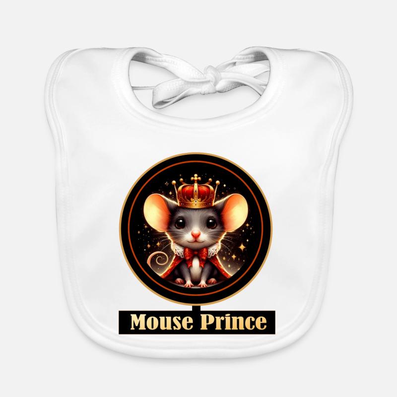 Mouse Prince King Magic Organic Baby Bibs