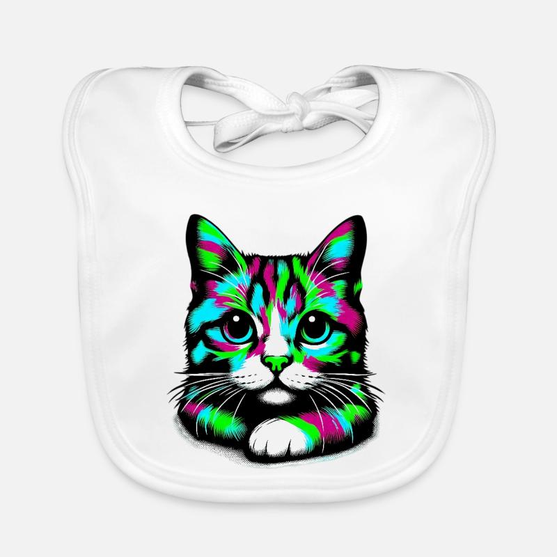 Chat Bavoir bio Bébé