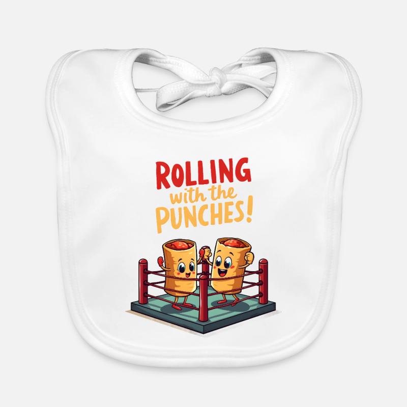 Rolling With The Punches Baby Bio-Lätzchen