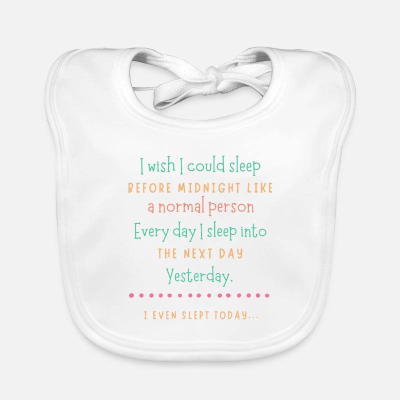 Vœu de sommeil de minuit Bavoir bio Bébé