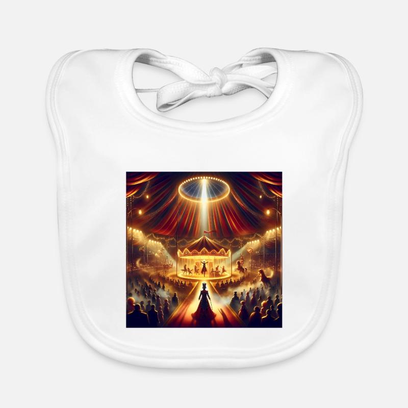 Magical circus spectacle Organic Baby Bibs