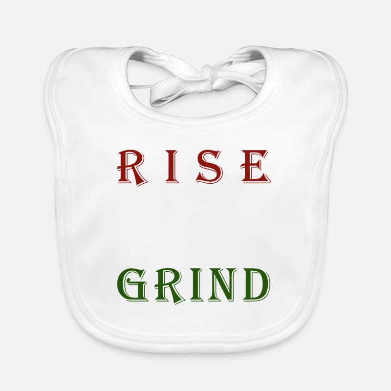 Conception de motivation Rising & Grinding Bavoir bio Bébé
