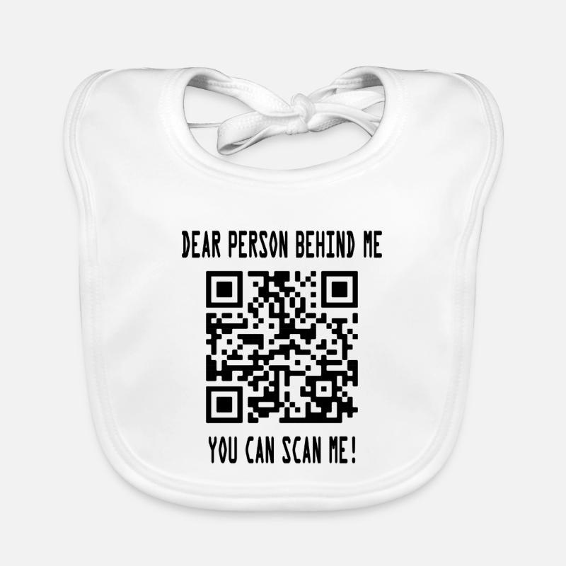 Scannez-moi le code QR pour vous motiver Bavoir bio Bébé