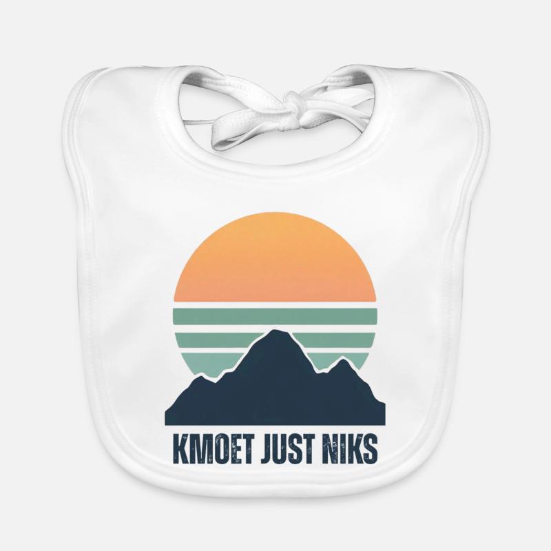 Kmoet just nothing, Dialecte anversois Chemises Bavoir bio Bébé