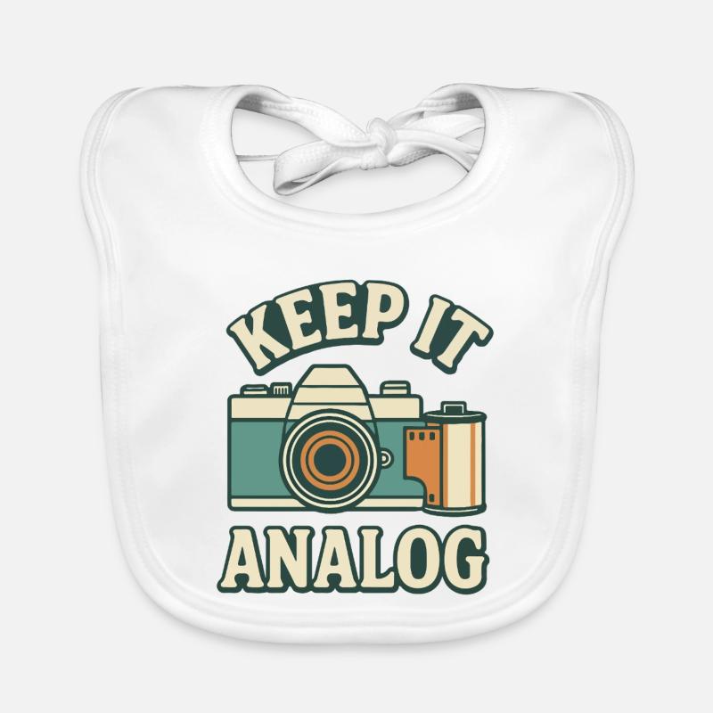Bleib analog Baby Bio-Lätzchen