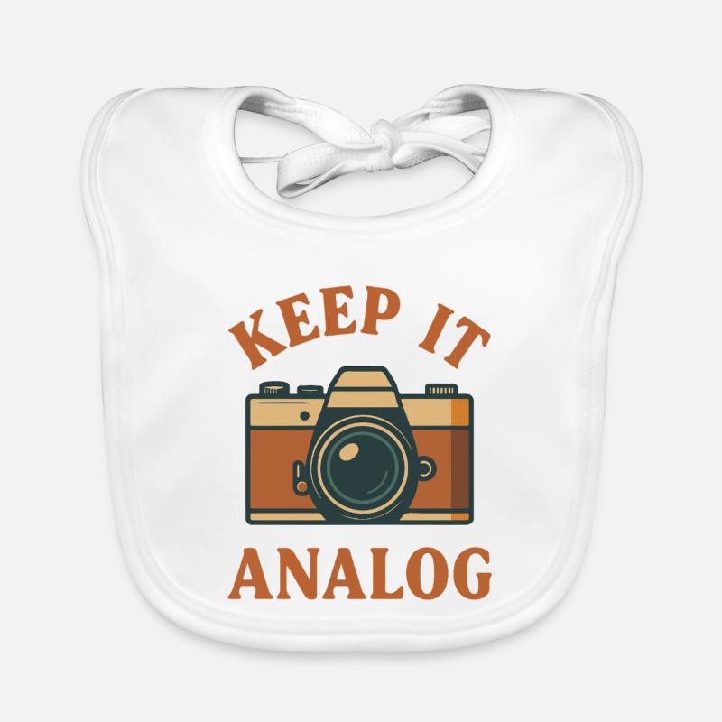 Bleib analog Baby Bio-Lätzchen
