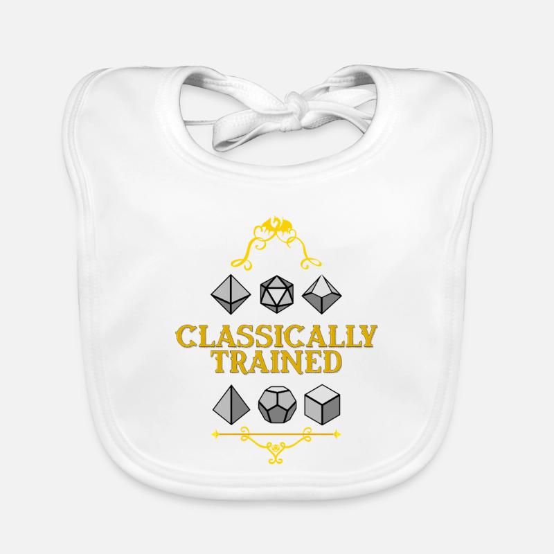 Classically Trained Dice Mastery Organic Baby Bibs