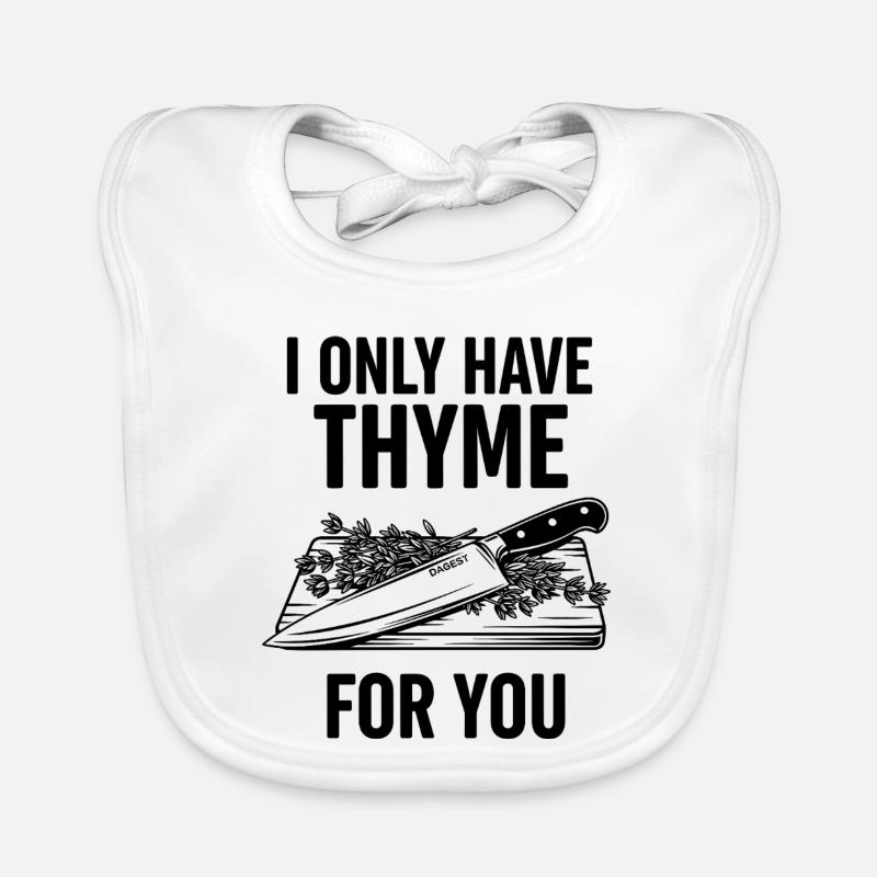 I Only Have Thyme For You Organic Baby Bibs