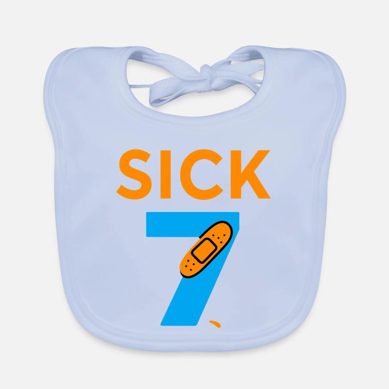Sick Seven Meme Tee Six Seven  Baby Bio-Lätzchen