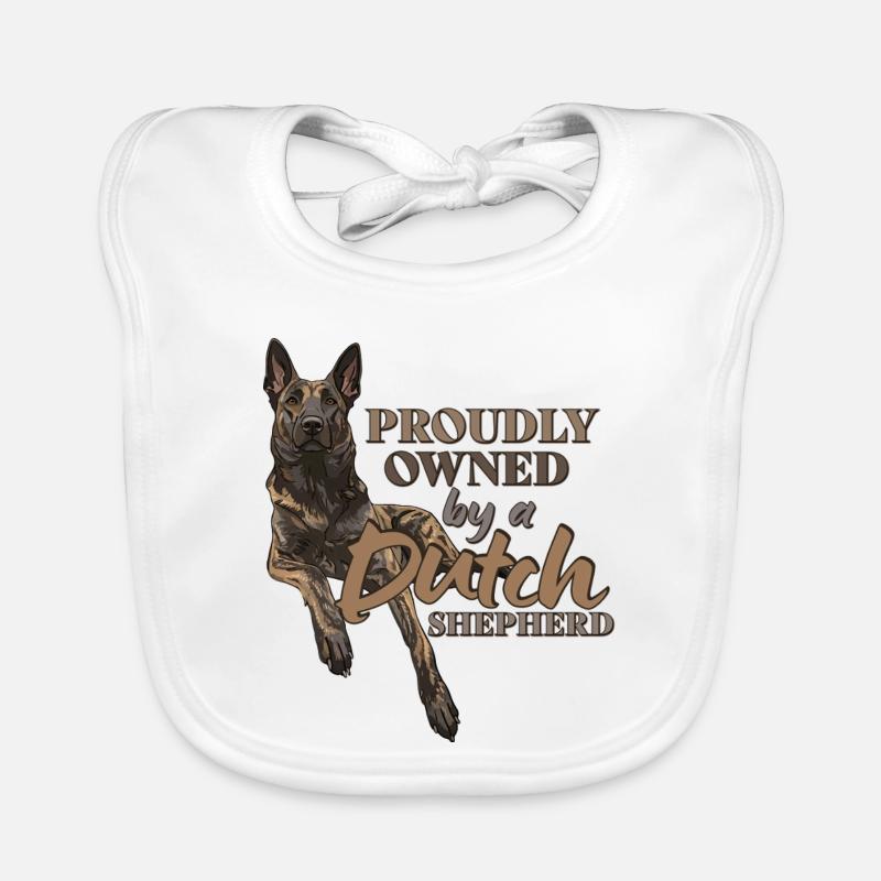 Dutch Shepherd - Dutchie  Organic Baby Bibs
