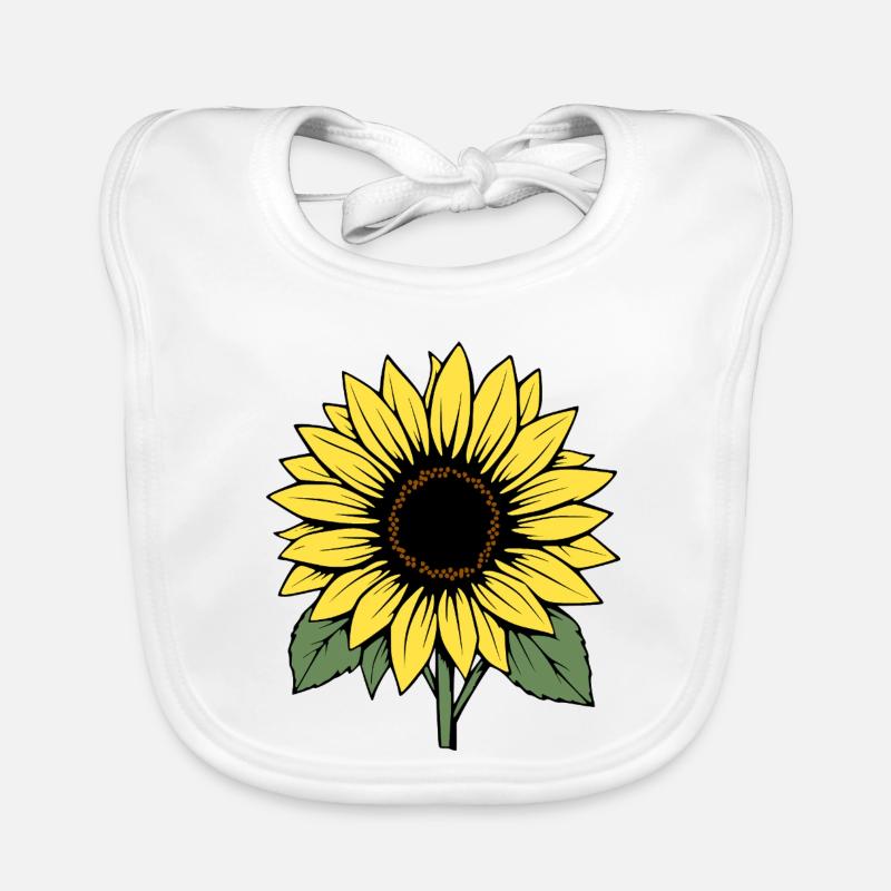 Fleur Fleur Jaune Fleurs Fleur Tournesol Fleur Bavoir bio Bébé