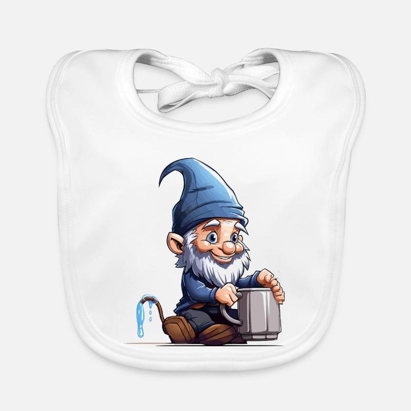 GnomePotterBlue Bavoir bio Bébé