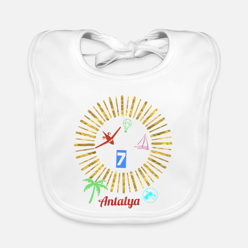 Antalya Beach Magic Circle Organic Baby Bibs