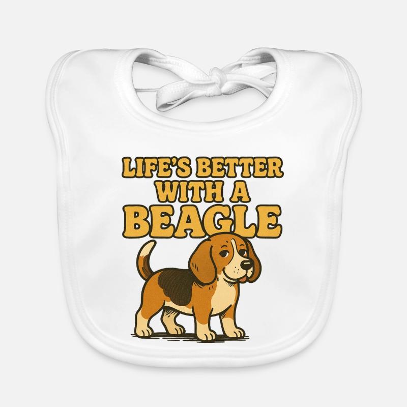 Beagle Life Better With A Beagle Organic Baby Bibs