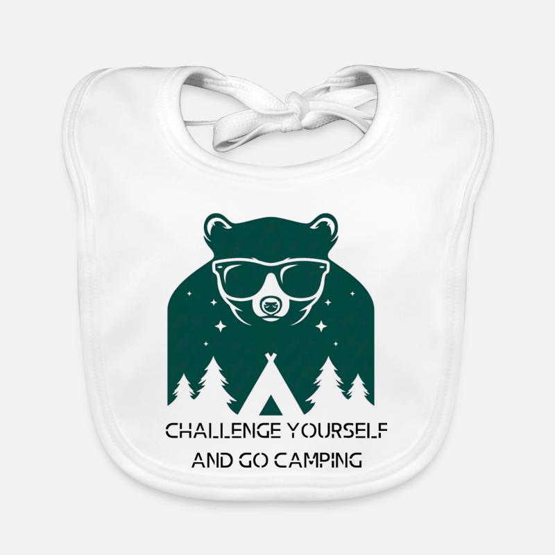 Challenge yourself and go camping Bavoir bio Bébé