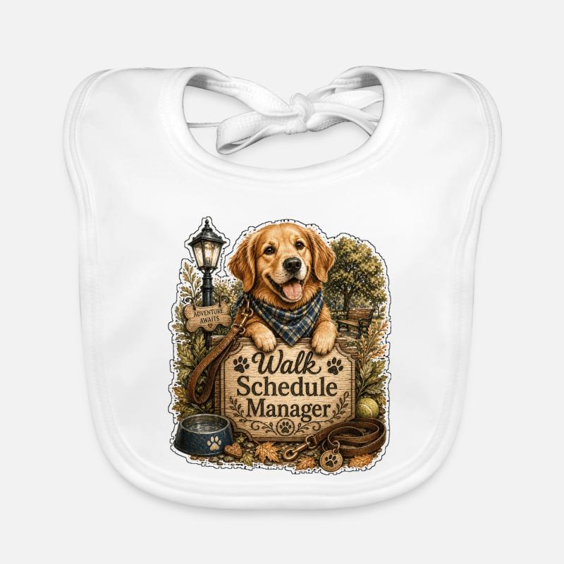 Walk Schedule Manager Dog Organic Baby Bibs