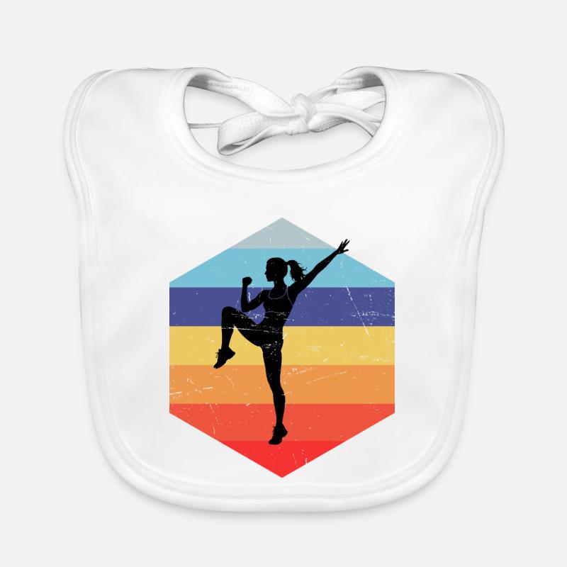 Aerobic Training Gift for Aerobics Trainer Organic Baby Bibs