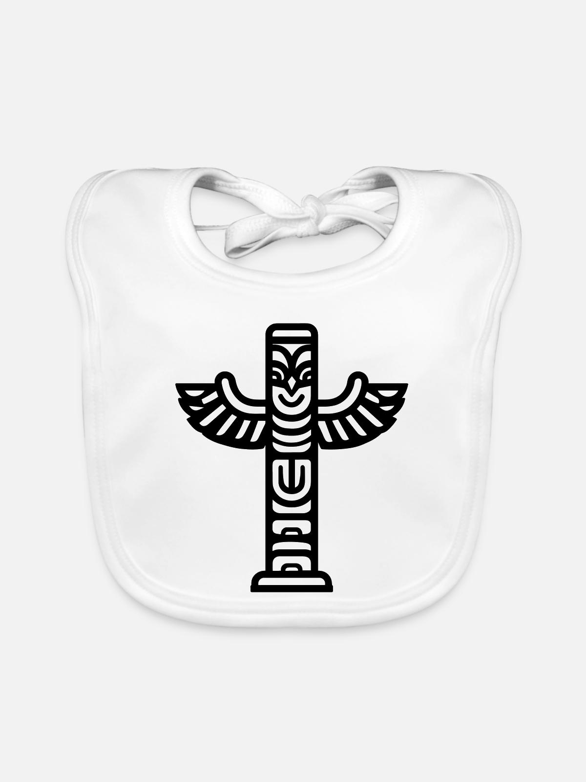 Totem - Baby Bio-Lätzchen - Weiß - Vorne