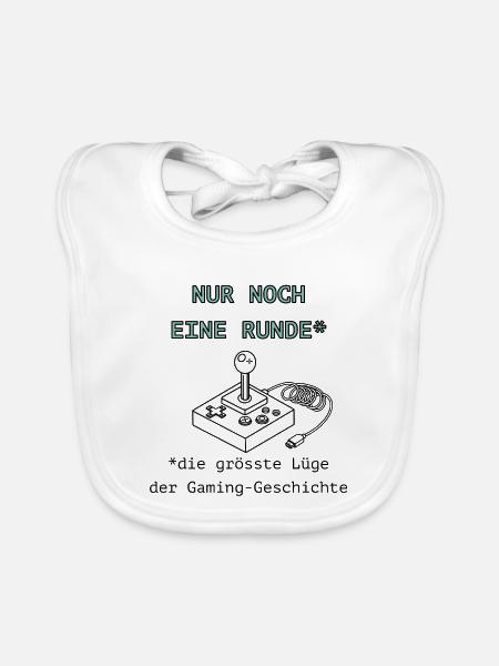 Runde2 - Baby Bio-Lätzchen - Weiß - Vorne