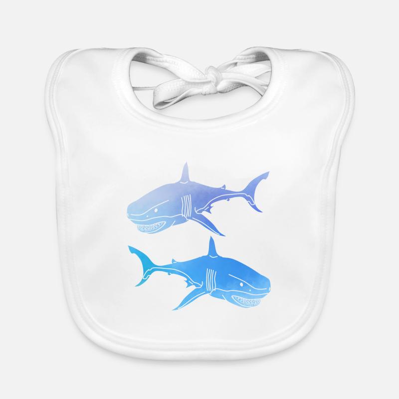les requins Bavoir bio Bébé