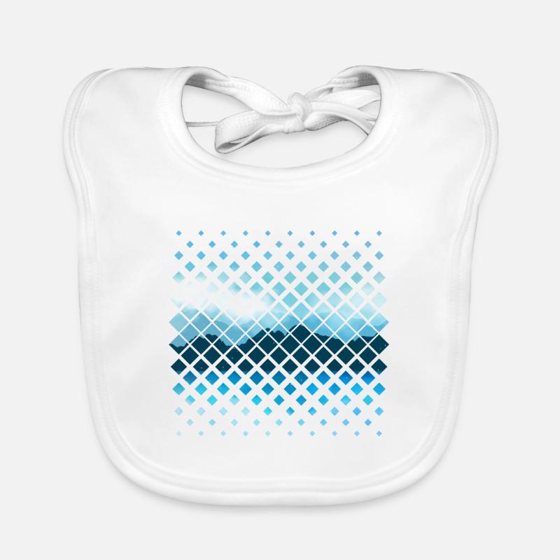 Mountains pattern Organic Baby Bibs