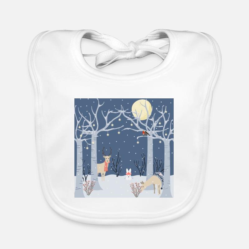 Winter magic Organic Baby Bibs