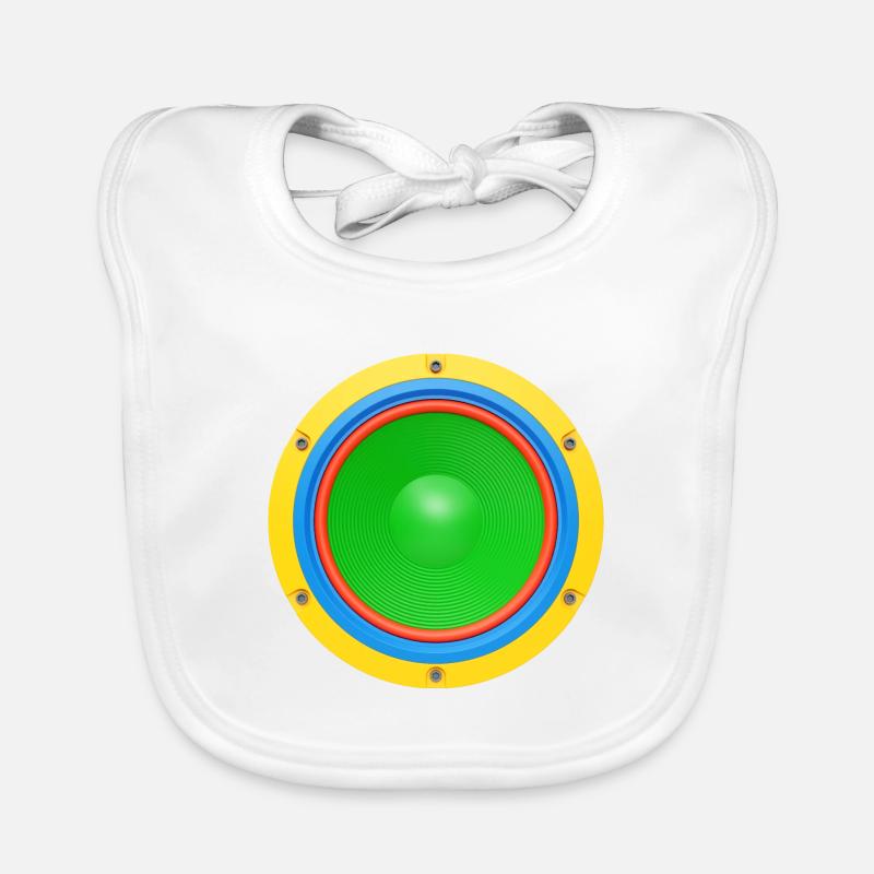 Bunter Lautsprecher 3D Baby Bio-Lätzchen