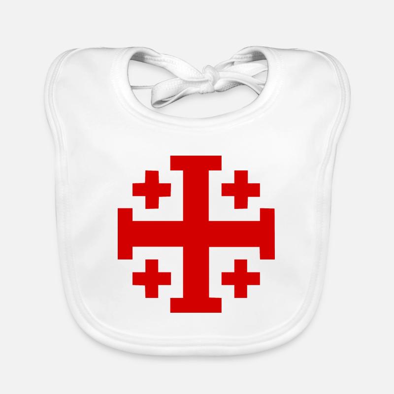 Jerusalem Cross Jerusalem Cross Organic Baby Bibs