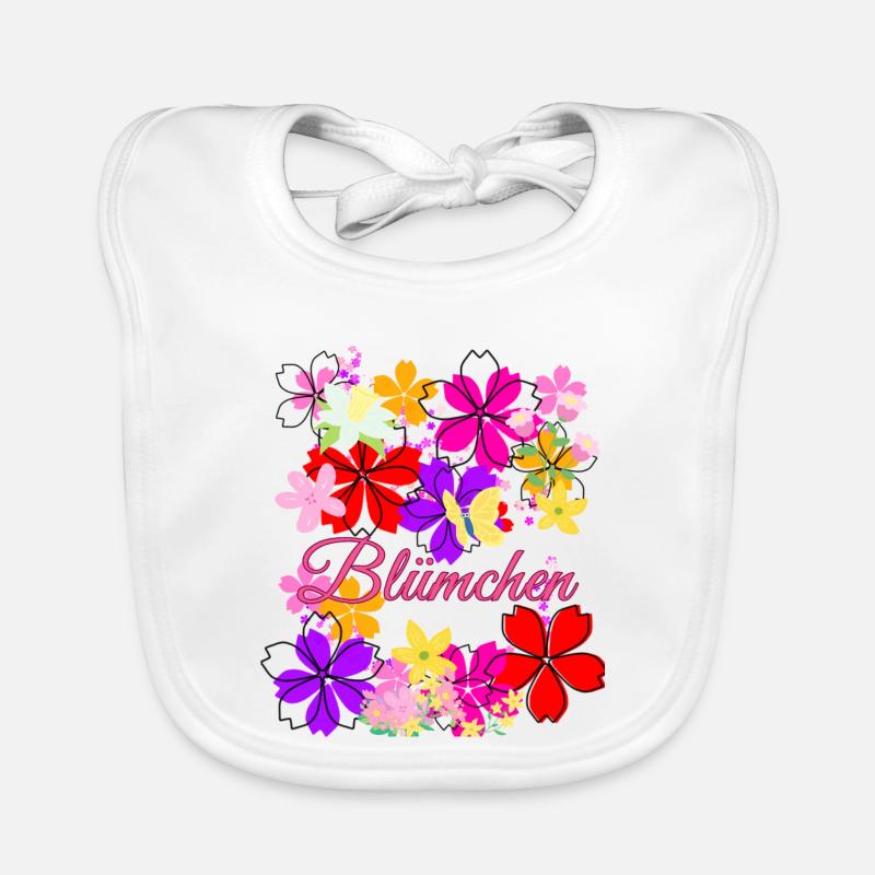 Blümchen, Blumen, Blumen kostüm,karneval Baby Bio-Lätzchen