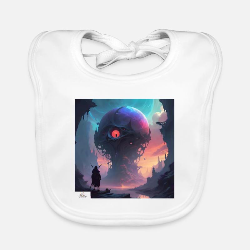 Fantasy sphere dreamscape Organic Baby Bibs