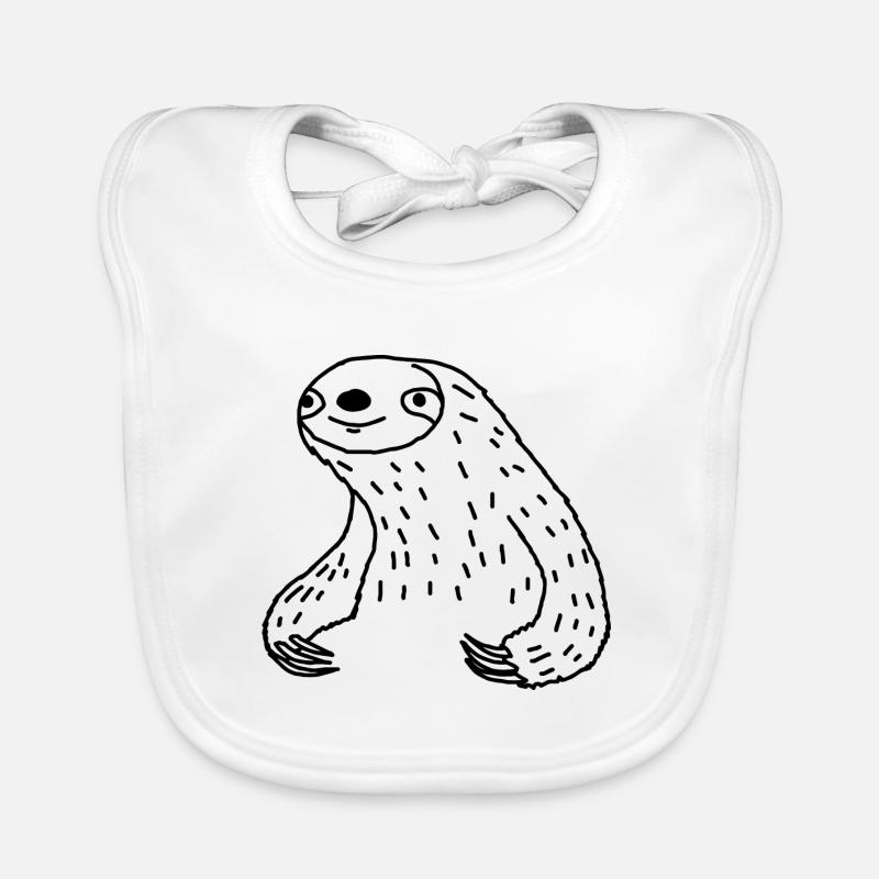 sloth Organic Baby Bibs