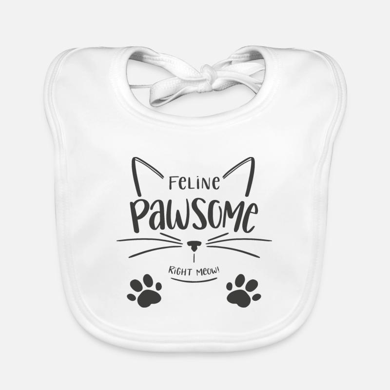 Feline Pawsome Baby Bio-Lätzchen