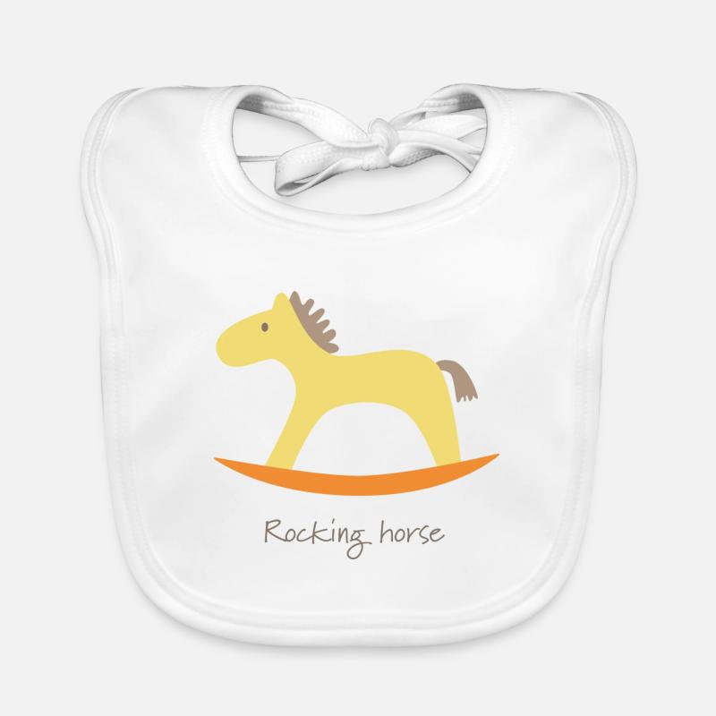 Cheval à bascule Bavoir bio Bébé