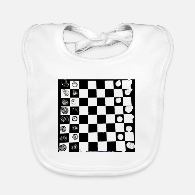Échecs, Échiquier, Jeu d’échecs Bavoir bio Bébé