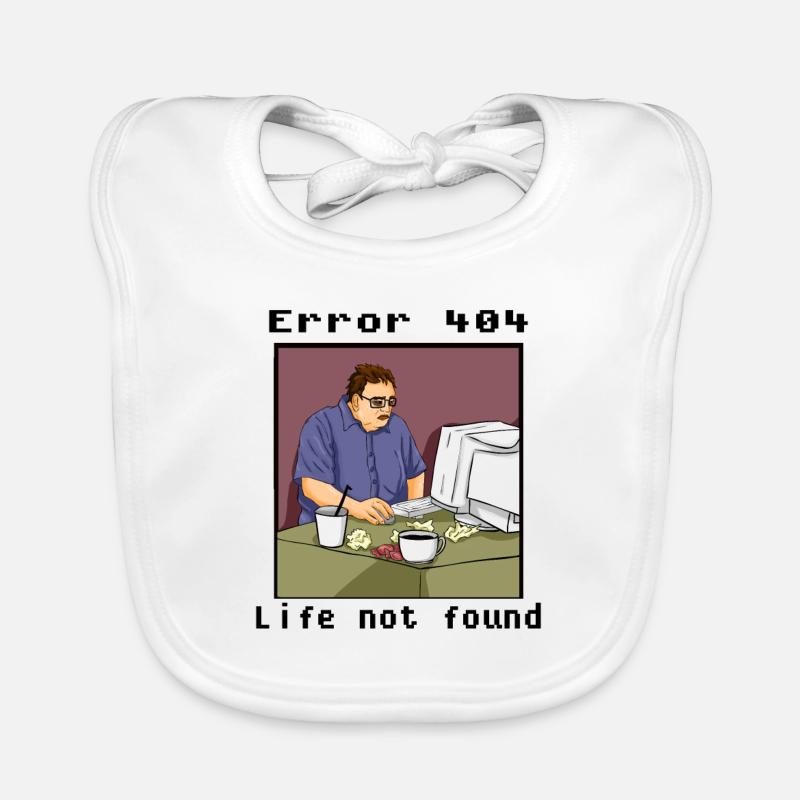 Funny Nerd Geek Computer Gamer Hacker Gift Organic Baby Bibs