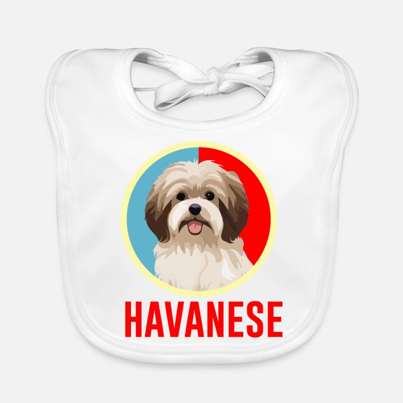 Havanais rétro Bavoir bio Bébé