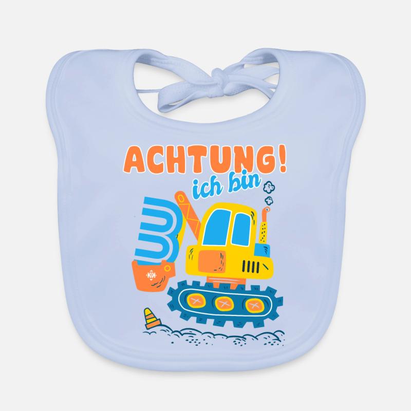 Ich bin 3 Geburtstag des Baggers, Geschenk 3 Baby Bio-Lätzchen
