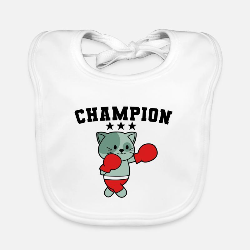 Champion de boxe Bavoir bio Bébé