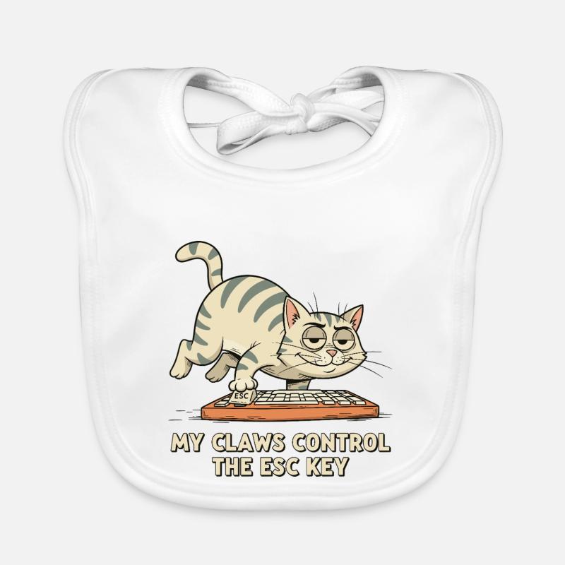 Mes griffes contrôlent la touche ESC Bavoir bio Bébé