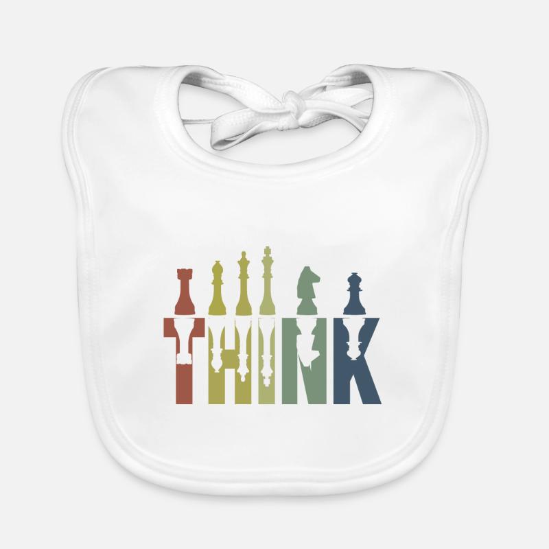 Pensez roi des échecs Bavoir bio Bébé