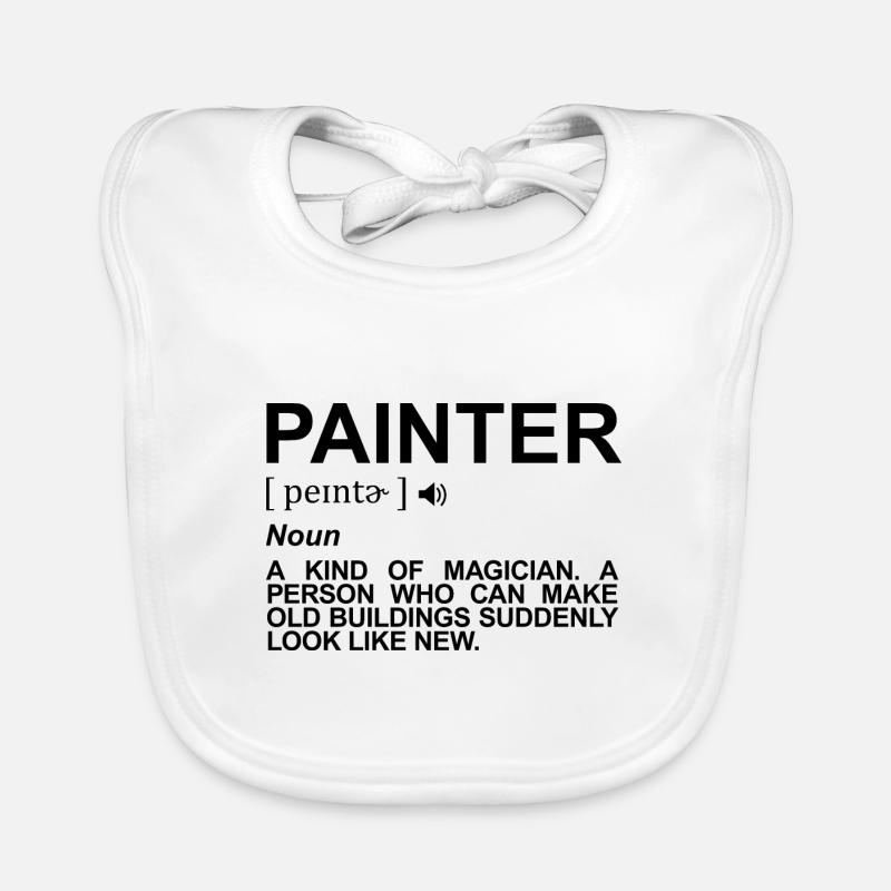 Painter Meaning Organic Baby Bibs
