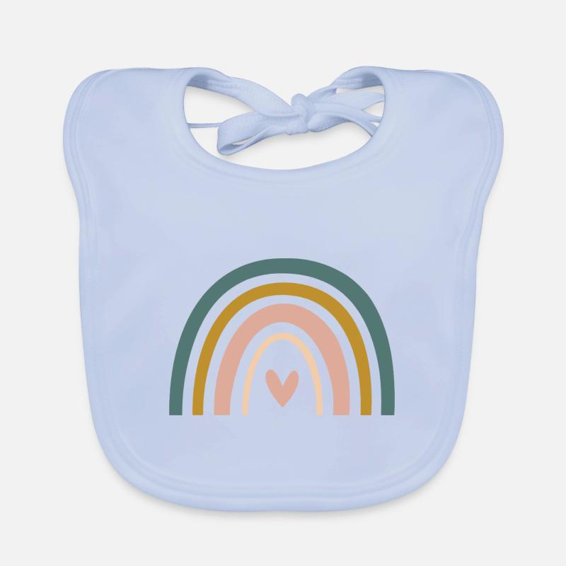 Regenbogen-Design Baby Bio-Lätzchen