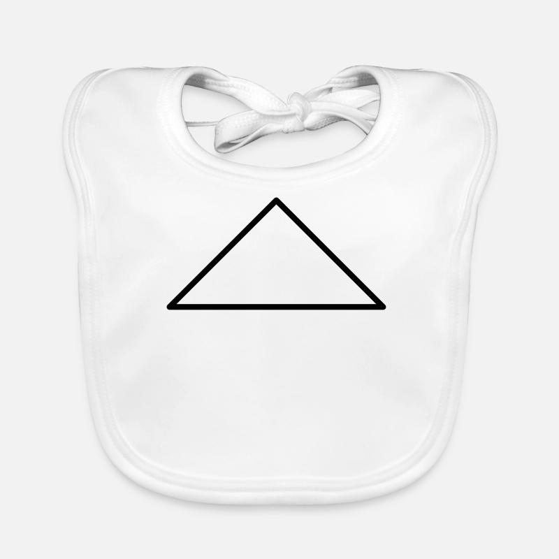 Math symbol - equilateral triangle Organic Baby Bibs