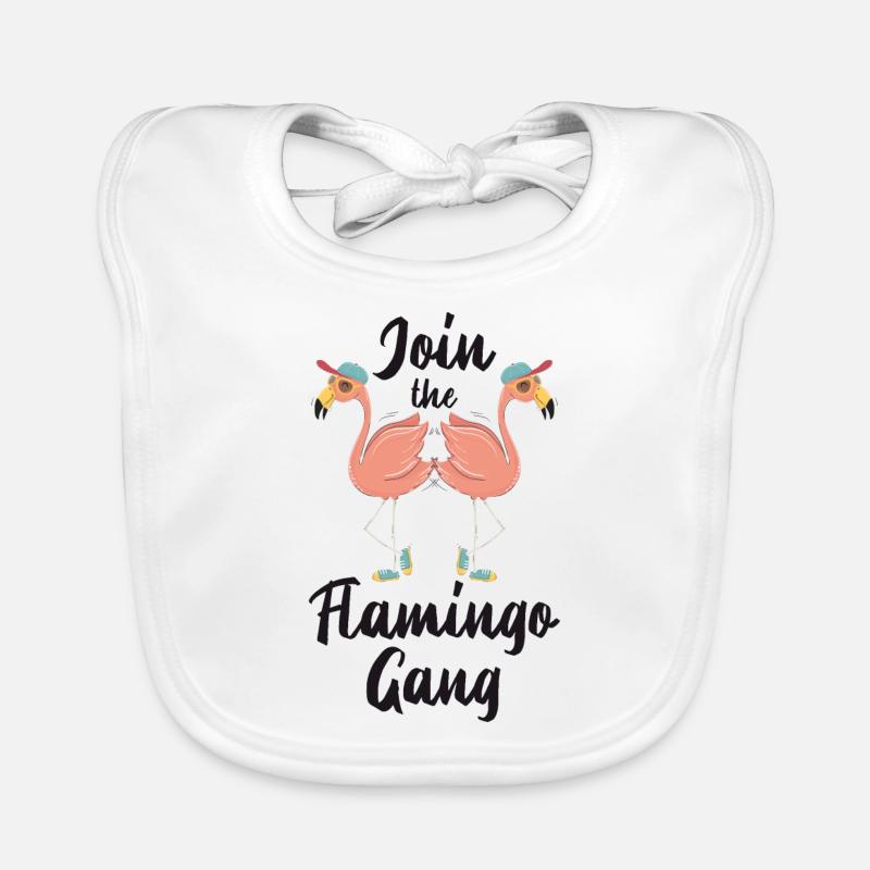 flamingo Organic Baby Bibs