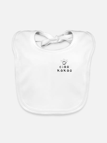 Ciao Kakao - Baby Bio-Lätzchen - Weiß - Vorne