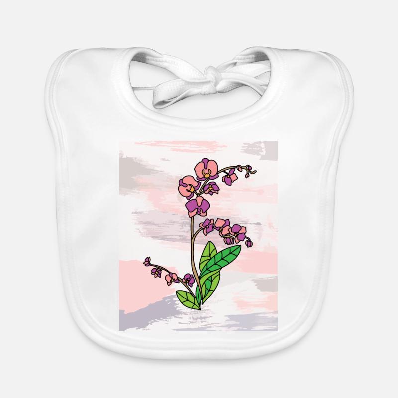 Vintage Fleurs Colorées Bavoir bio Bébé