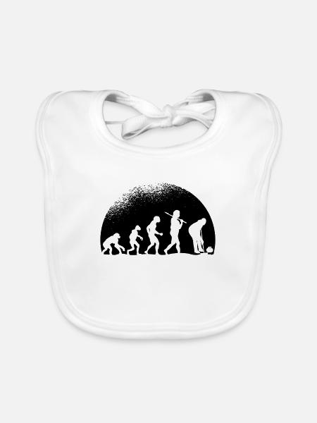 Evolution Curling - Baby Bio-Lätzchen - Weiß - Vorne