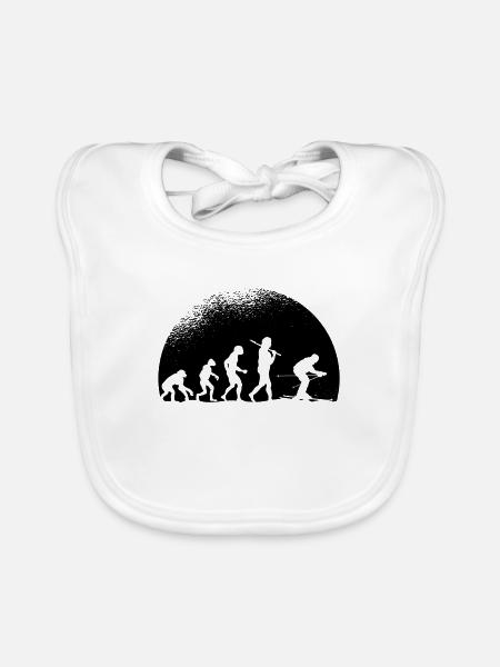 Evolution Ski - Baby Bio-Lätzchen - Weiß - Vorne